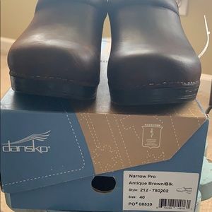 Nw/oT Dansko Antique Brown/Blk